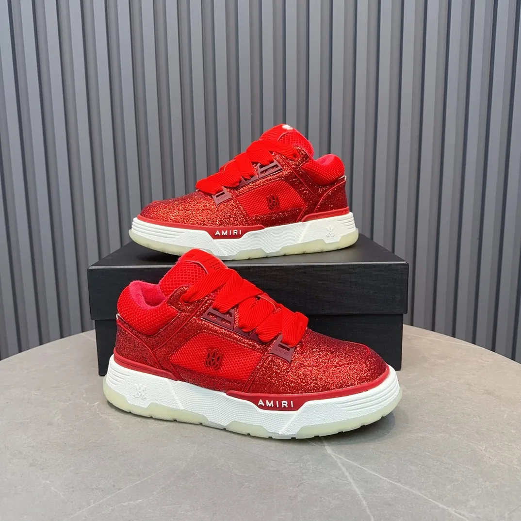 Men's shoes 💰660💰 AMIRI AMIRI trendy brand hot sale 🔥 Available all year round, couples 💑 Official website synchronization Imported fabrics 1⃣️ vs 1⃣️ replica, original factory special original sole, 35-45 (45. non-refundable)